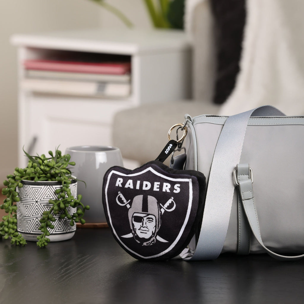 FOCO Las Vegas Raiders Plush Bag Charm Keychain 3