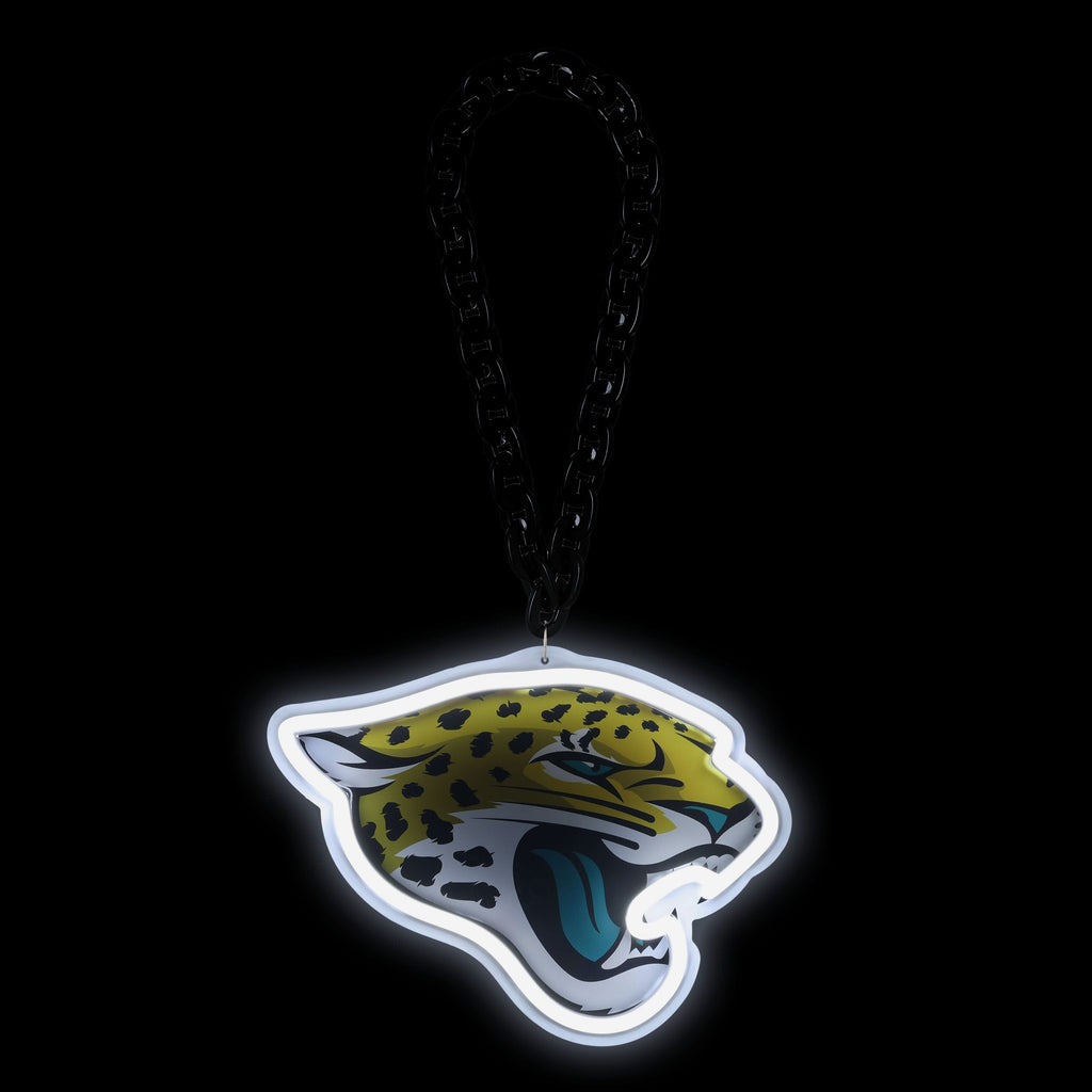 Jacksonville Jaguars Neon Light Up Big Logo Chain FOCO