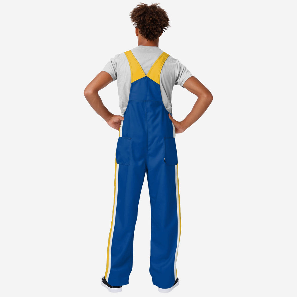 Golden State Warriors Mens Team Stripe Bib Overalls FOCO