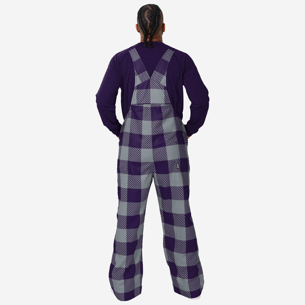 FOCO Kansas State Wildcats Plaid Bib Overalls 2XL 3