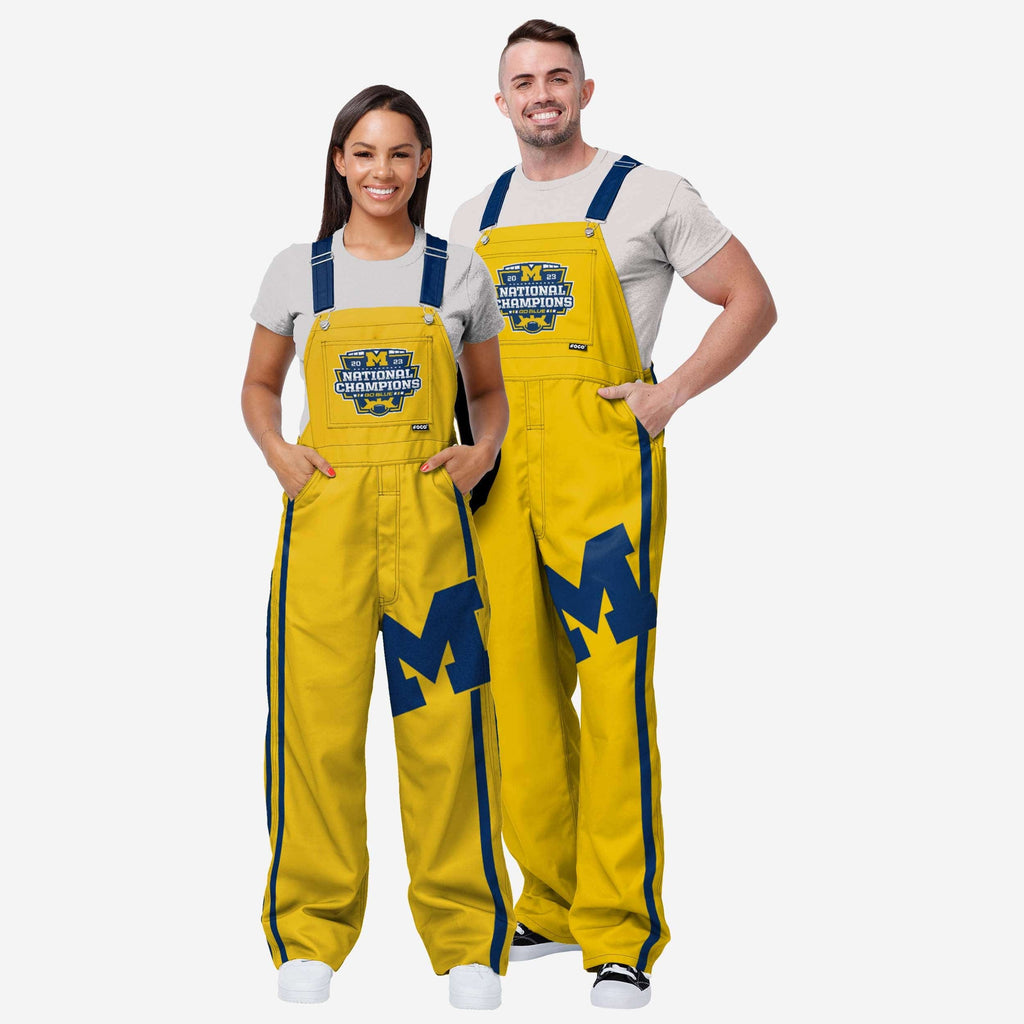 Michigan Wolverines 2023 Football National Champions Yellow Mens Team FOCO