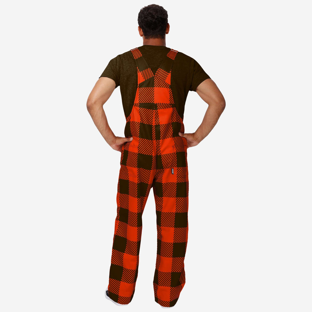 Cleveland Browns Mens Plaid Bib Overalls FOCO