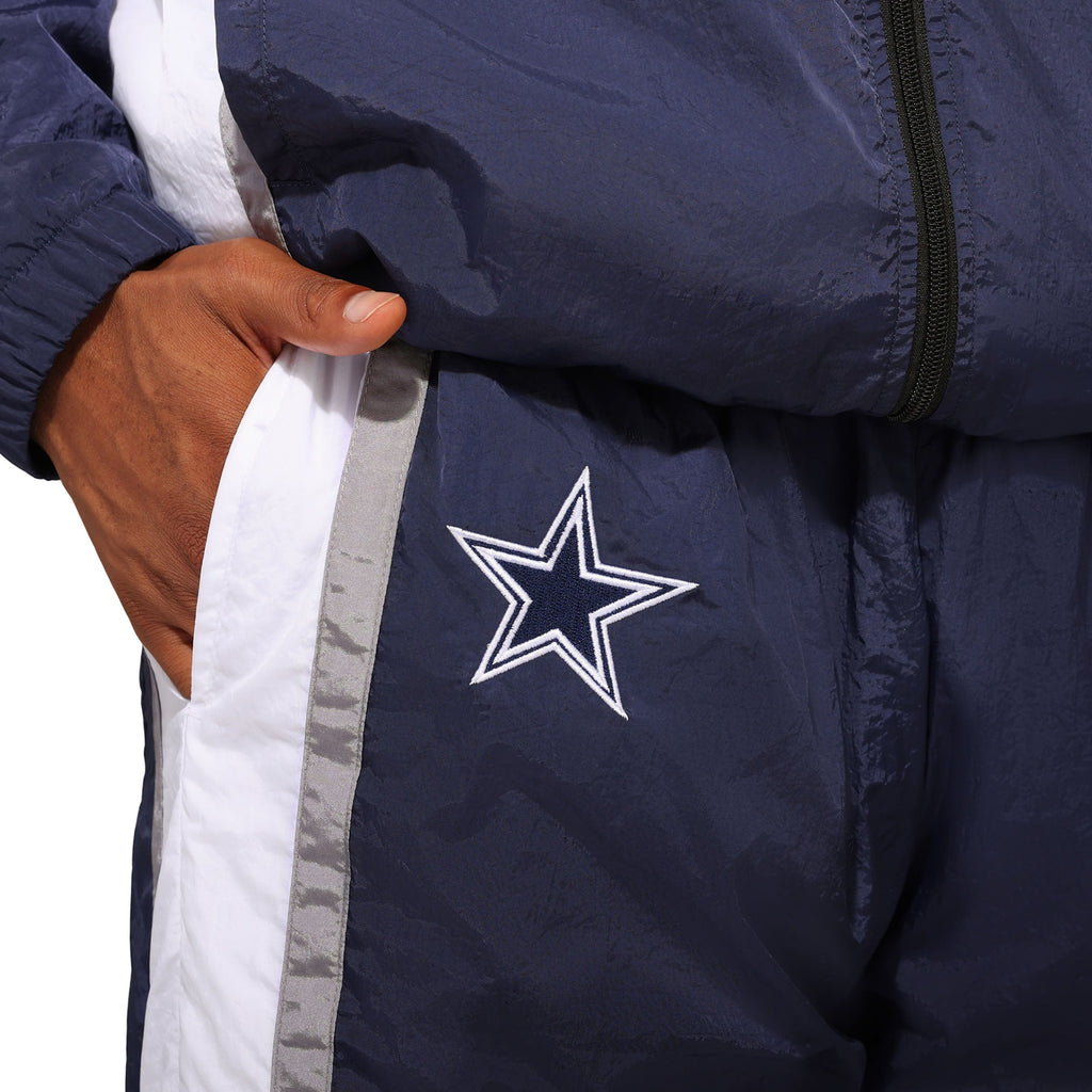 FOCO Dallas Cowboys Nylon Crinkle Gameday Pants Navy M Men 4