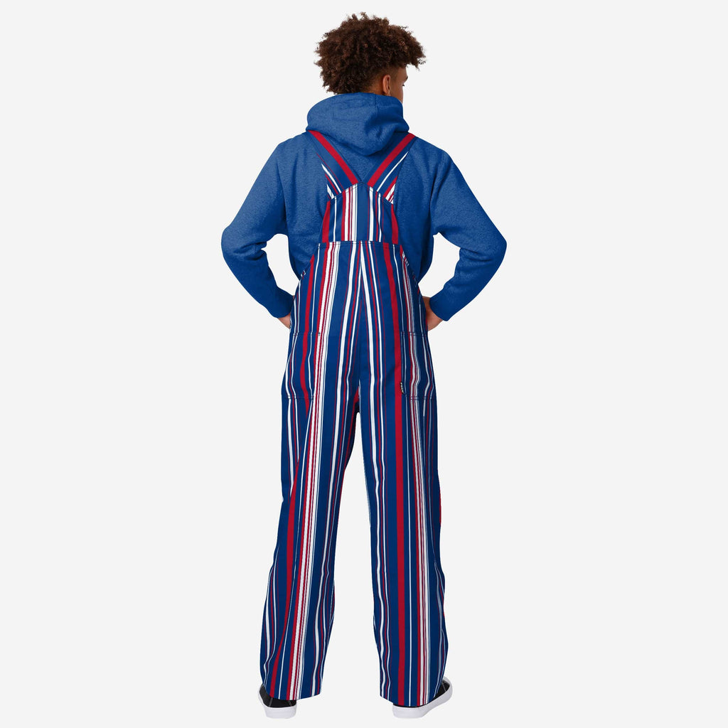 FOCO New York Giants Hyper Stripe Bib Overalls Blue 2XL 3