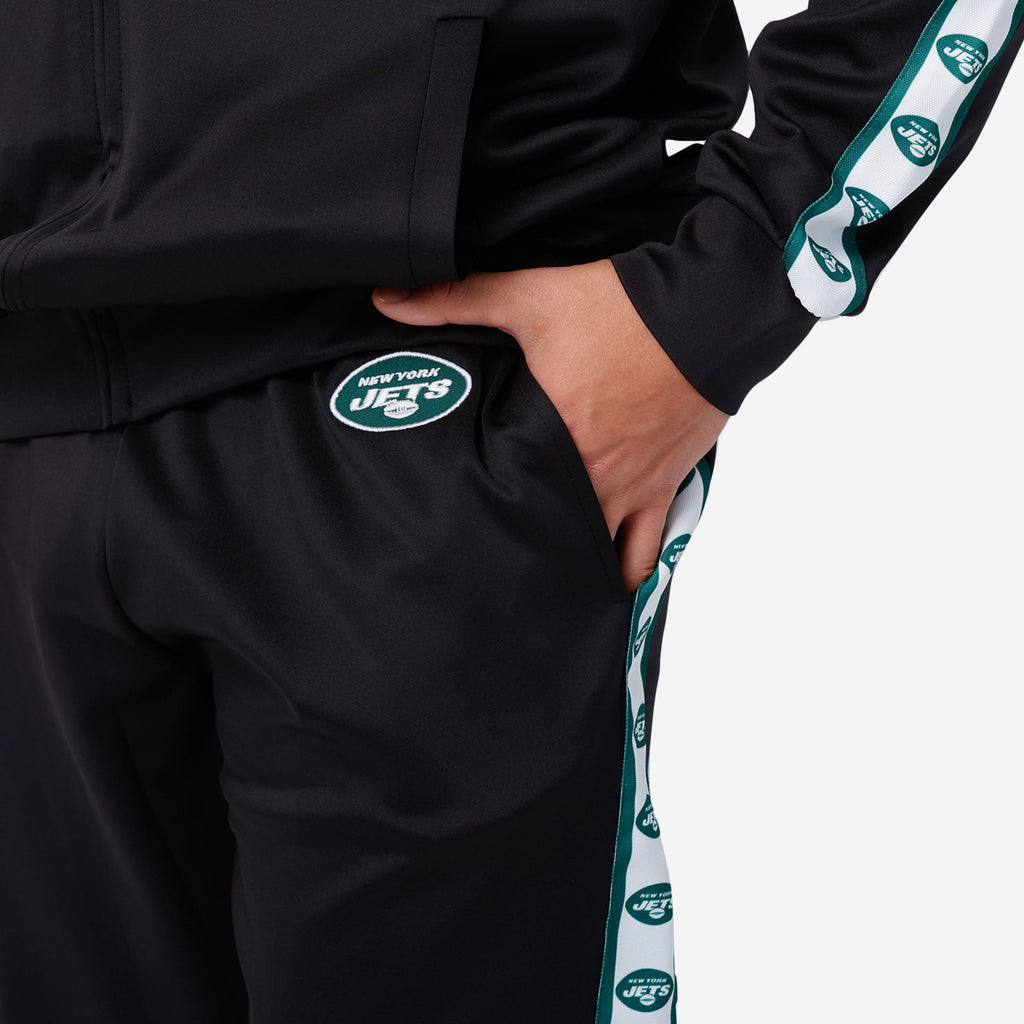 FOCO New York Jets NFL Mens Stripe Logo Track Pants
