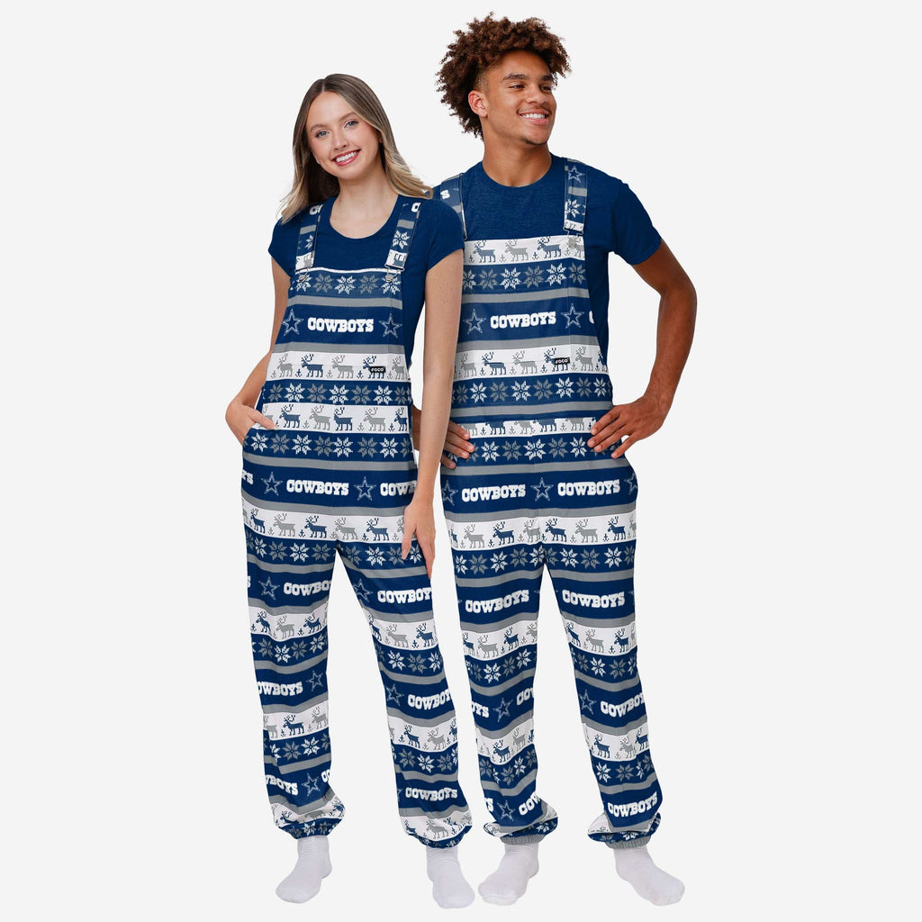 FOCO Dallas Cowboys Bib Overalls Blue M 4