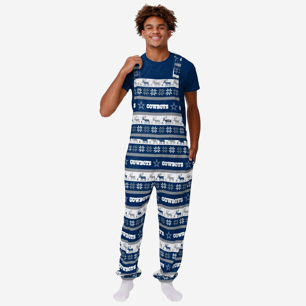 FOCO Dallas Cowboys Bib Overalls Blue M 2