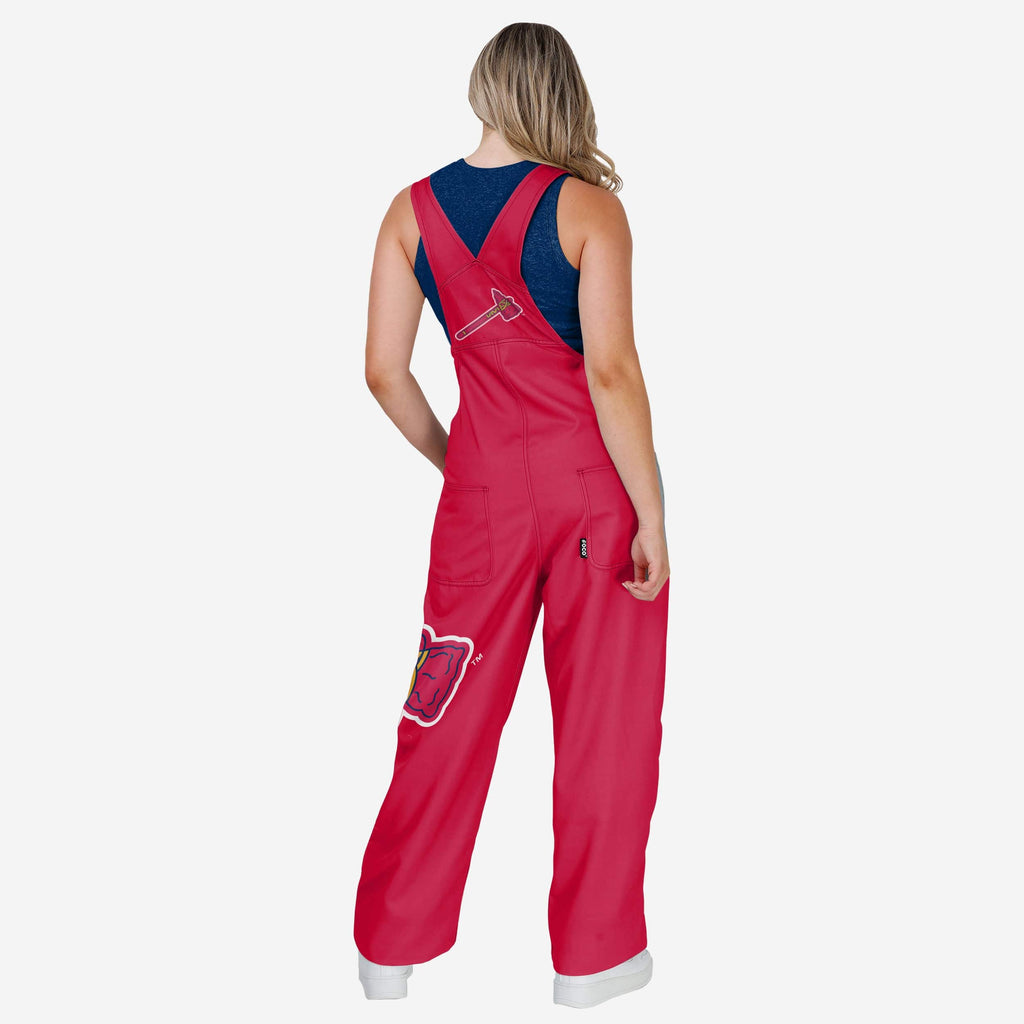 FOCO Atlanta Braves Bib Overalls Red/Blue XL 3