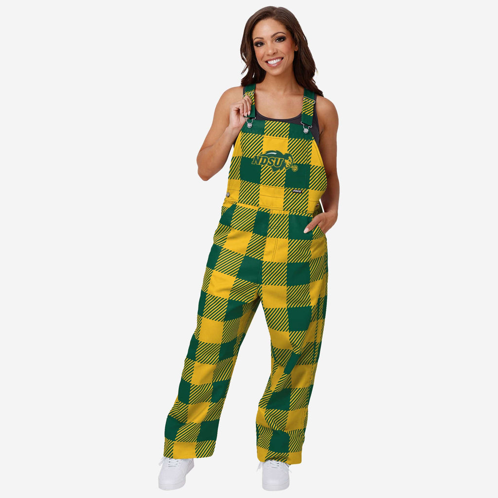 FOCO North Dakota State Bison Bib Overalls Red/Size XL 2