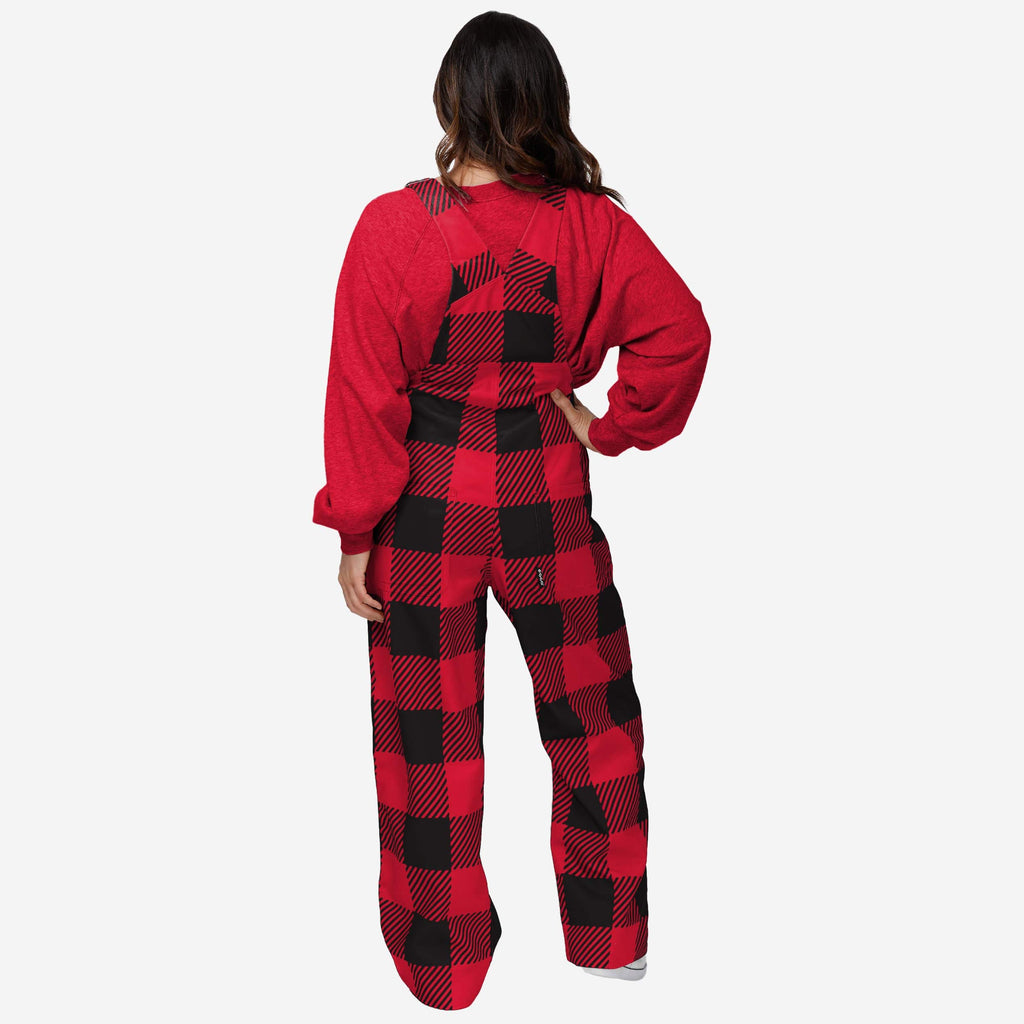 FOCO Maryland Terrapins Plaid Bib Overalls XS 3