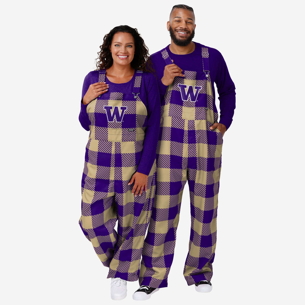 FOCO Washington Huskies Bib Overalls Purple/Black M 4