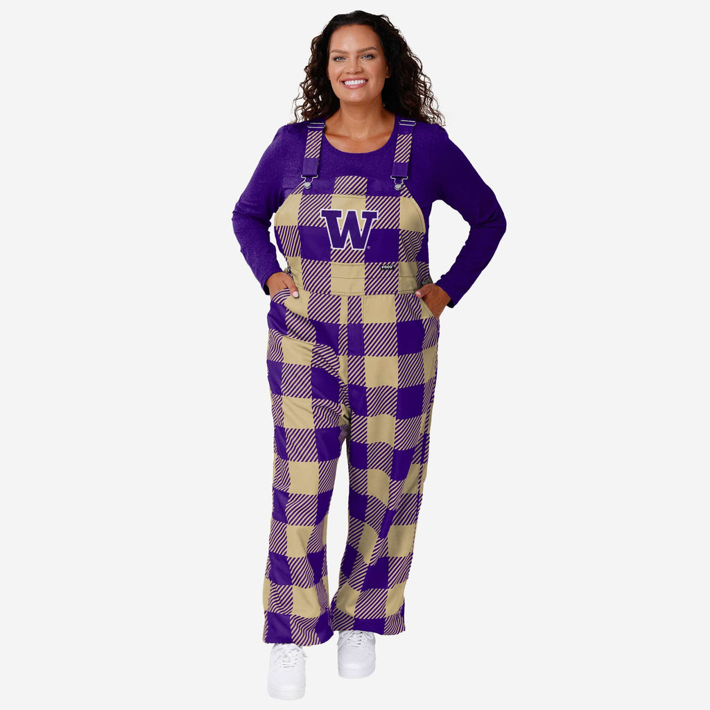 FOCO Washington Huskies Bib Overalls Purple/Black M 2