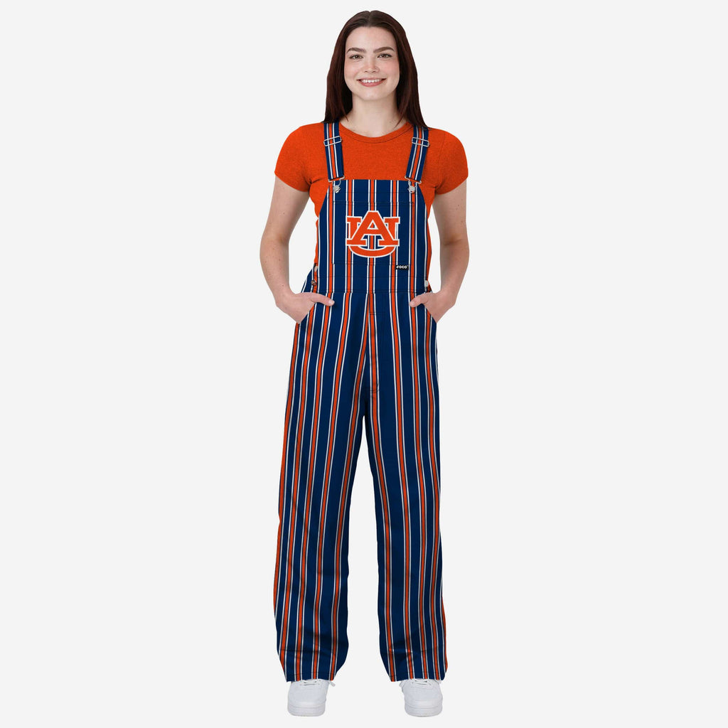 FOCO Auburn Tigers Sideline Spirit Bib Overalls Orange/Blue L 2