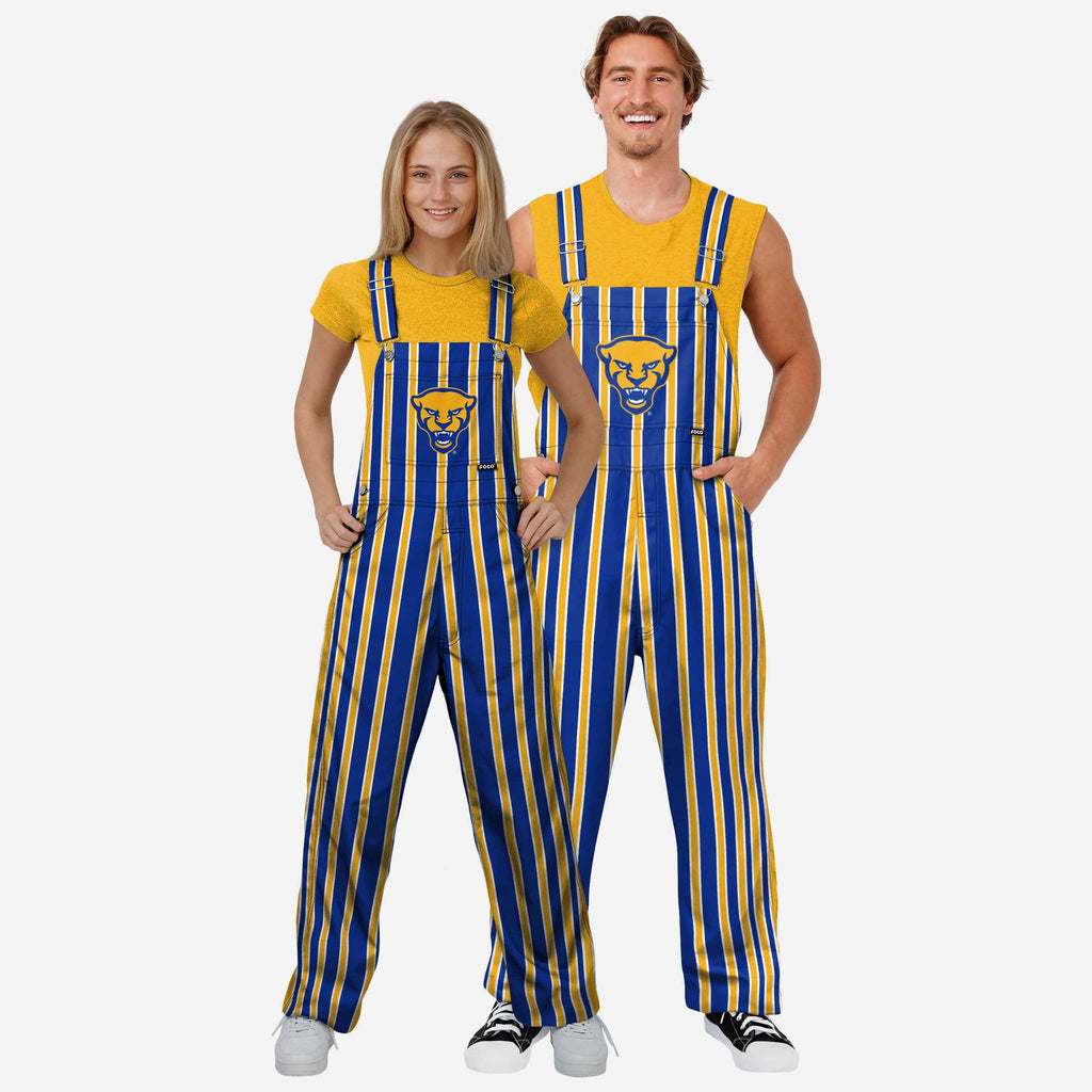 FOCO Pittsburgh Panthers Sideline Spirit Bib Overalls Blue M 4