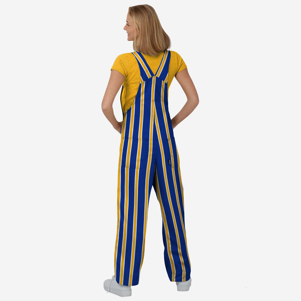 FOCO Pittsburgh Panthers Sideline Spirit Bib Overalls Blue M 3