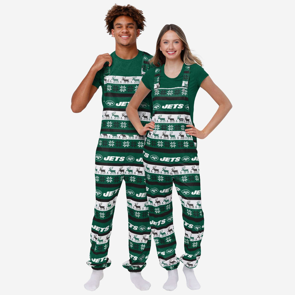 FOCO New York Jets Bib Overalls Green M 4