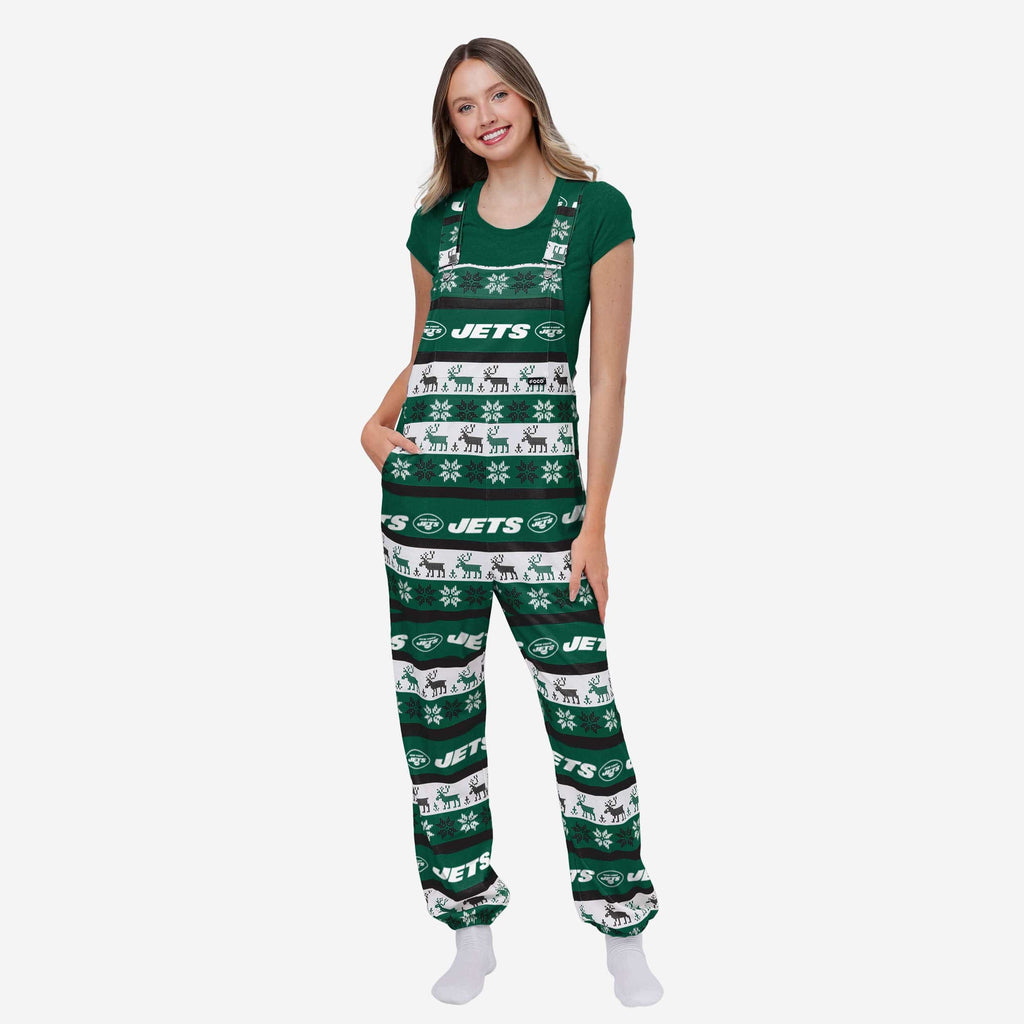 FOCO New York Jets Bib Overalls Green M 2