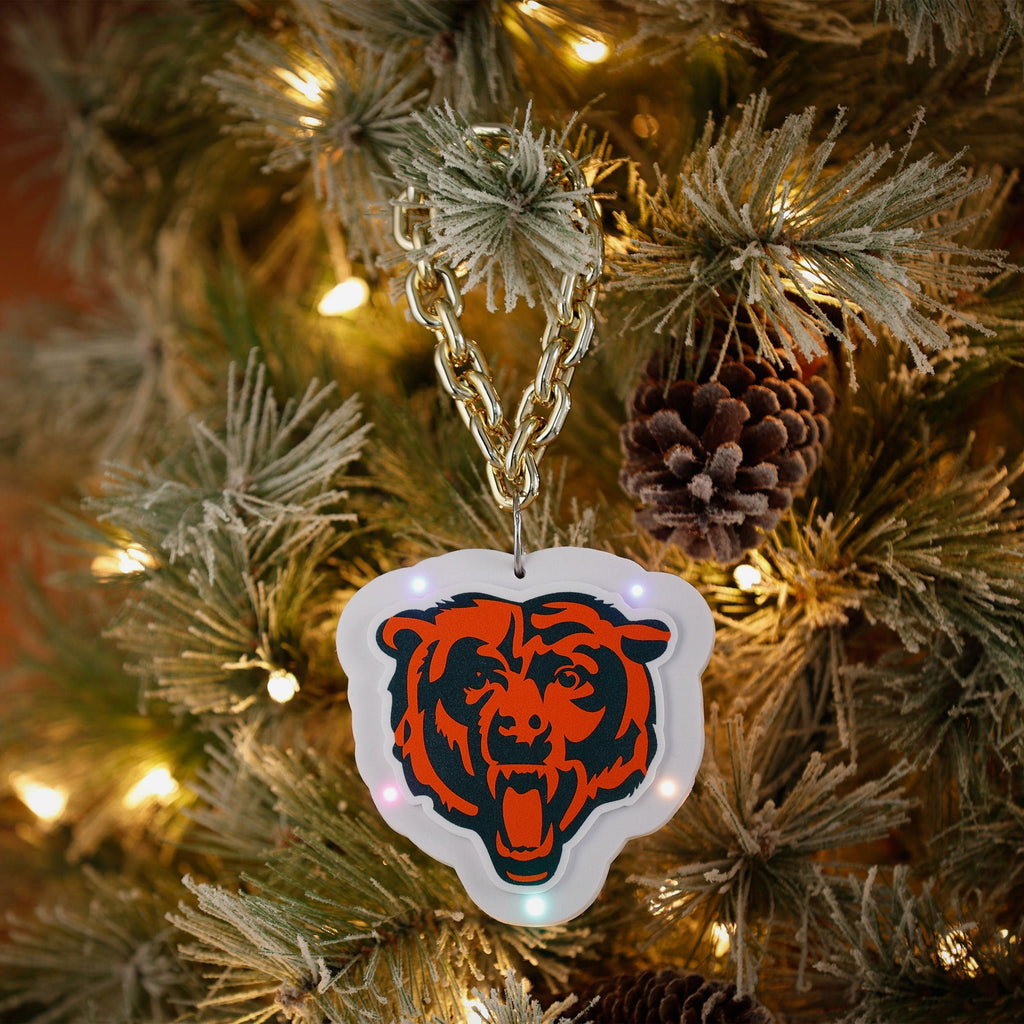 Chicago Bears Big Logo Light Up Chain Ornament FOCO