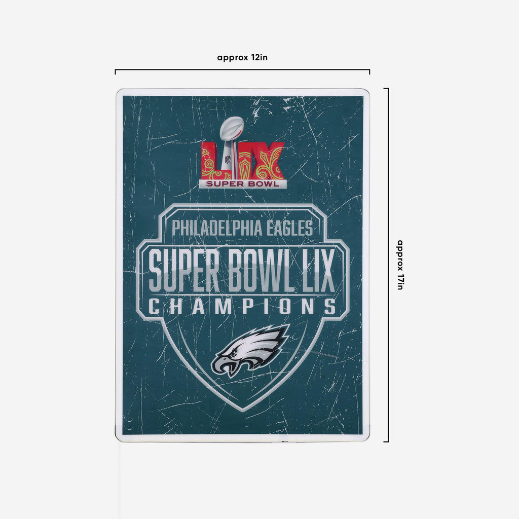 Philadelphia Eagles Super Bowl LIX Champions Big Logo Backlit Sign FOCO