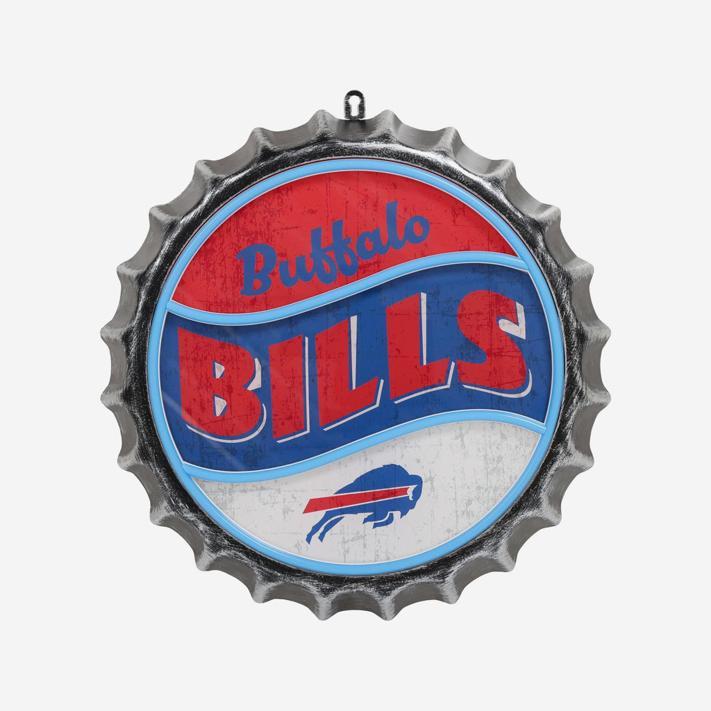 FOCO Buffalo Bills LED Neon Backlit Bottle Cap Wall Sign 2