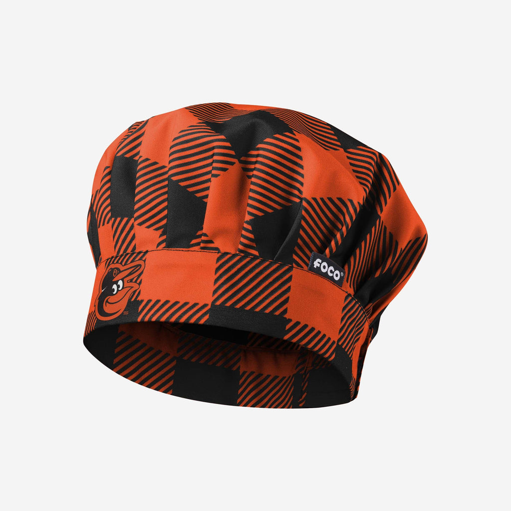 FOCO Baltimore Orioles Plaid Chef Hat Unisex 2