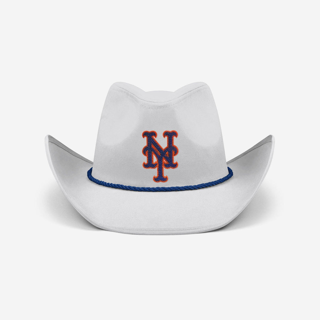 New York Mets White Rhinestone Logo Cowboy Hat FOCO