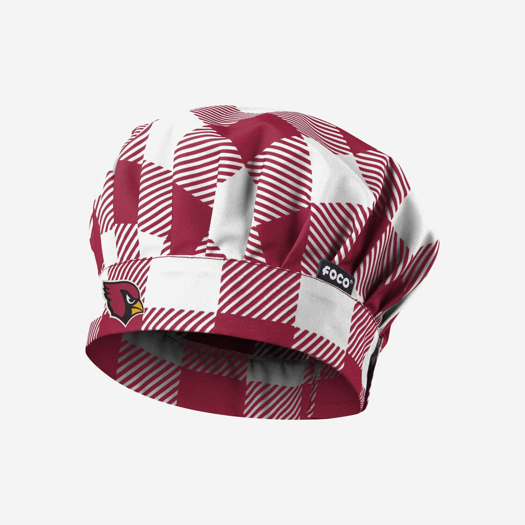 FOCO Arizona Cardinals Plaid Chef Hat 2