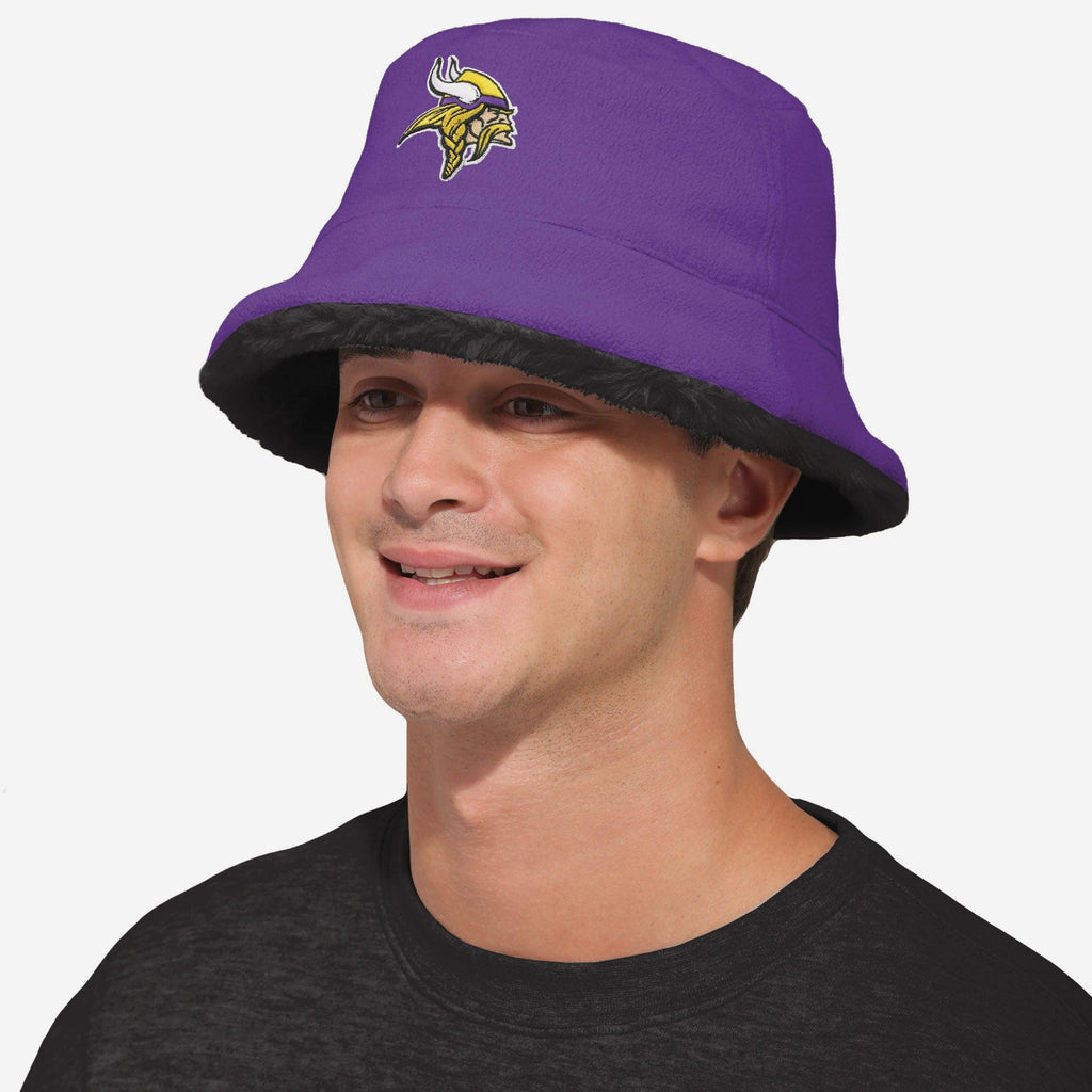 FOCO Minnesota Vikings Wendbar Kunstfell Bucket Hat - Unisex 4