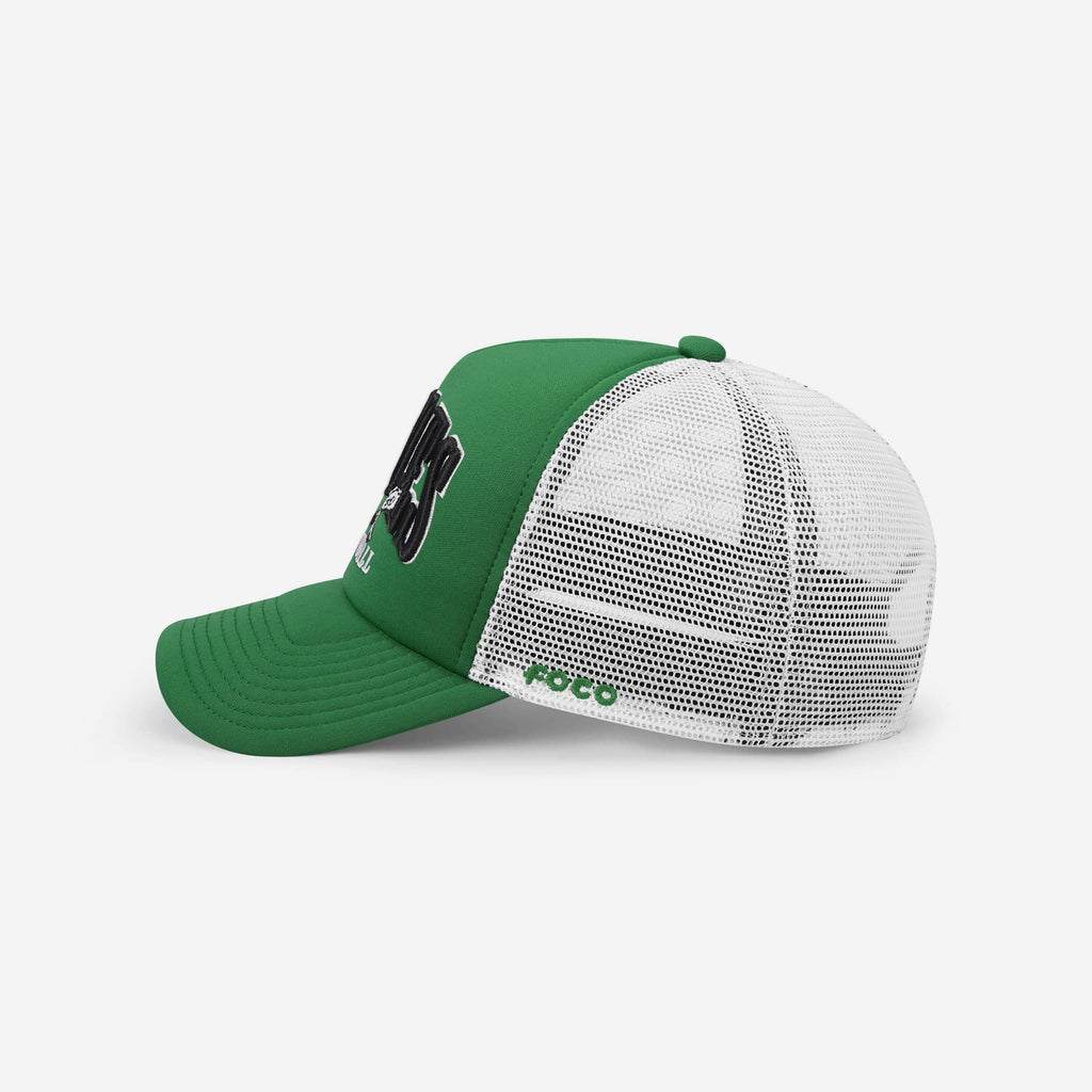 FOCO Philadelphia Eagles Retro Foam Trucker Cap Kelly Green Unisex 3