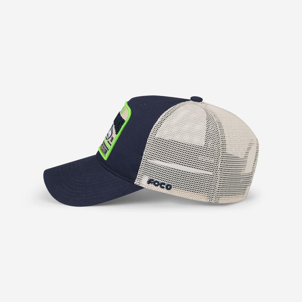FOCO Seattle Seahawks Truckstop Patch Trucker Cap Unisex One Size 3