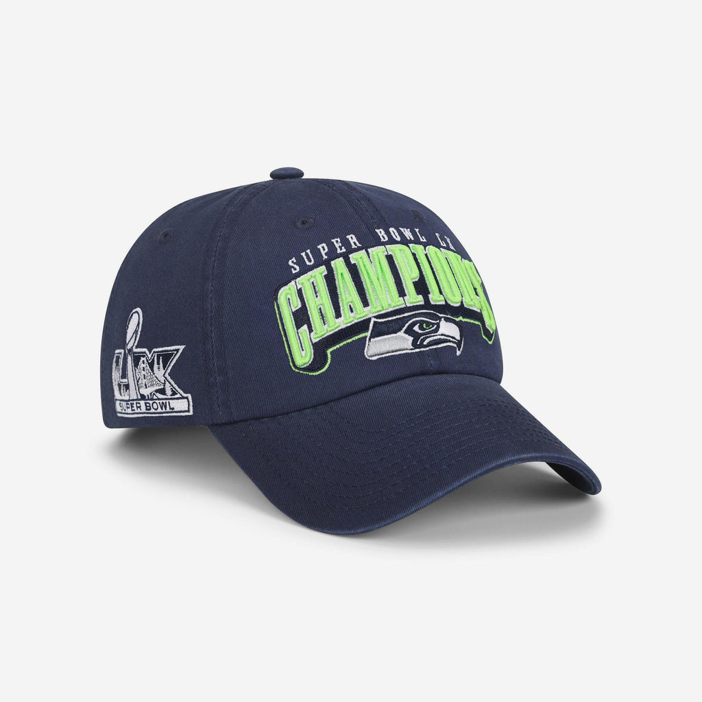 Seattle Seahawks Super Bowl LX Champions Primary Logo Casual Cap FOCO