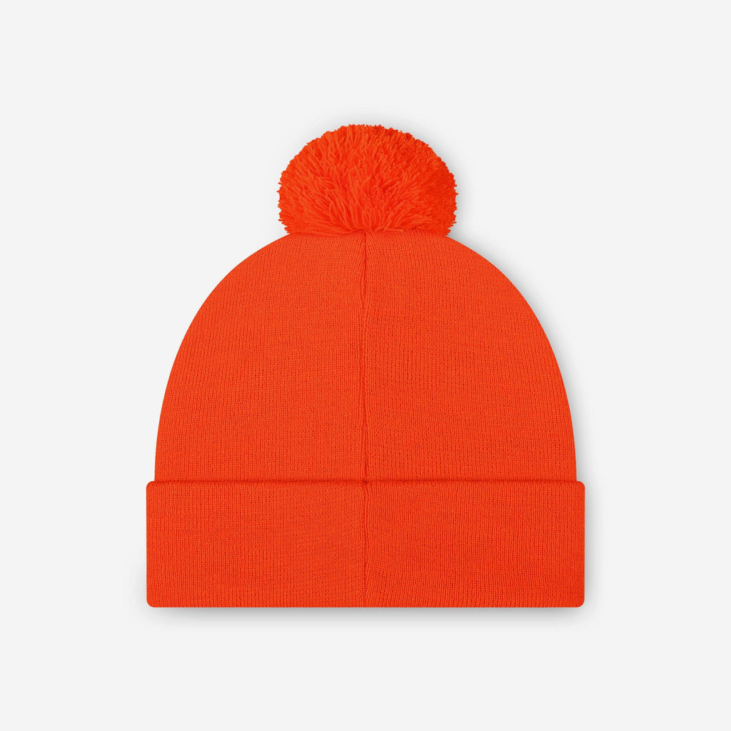 FOCO Cleveland Browns Basic Primary Logo Pom Beanie Brown One Size 3