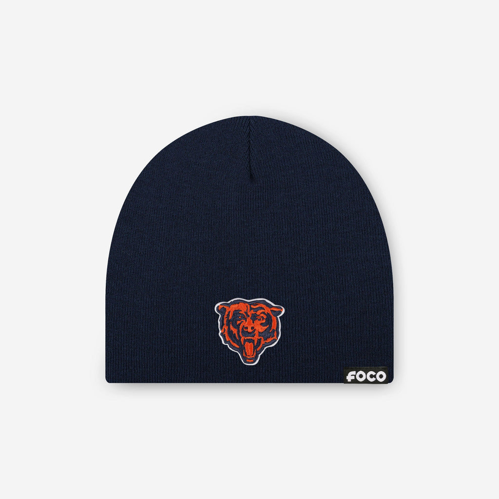 Chicago Bears Basic Primary Logo Skull Beanie FOCO