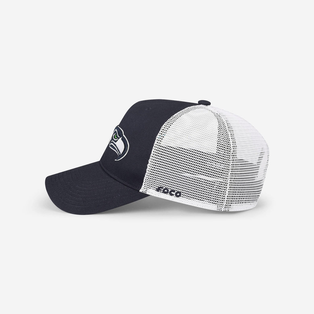 FOCO Seattle Seahawks Primary Logo Trucker Cap Unisex One Size 3