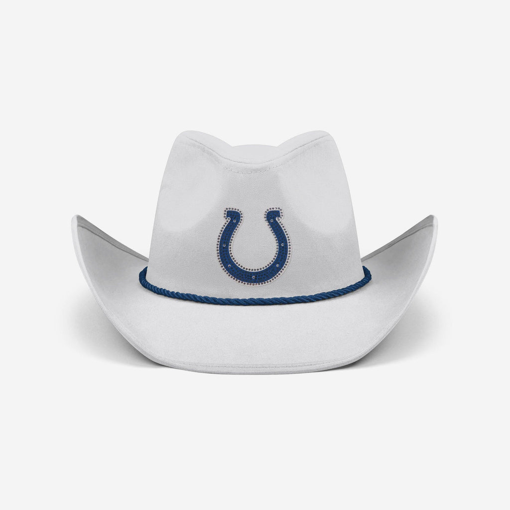 Indianapolis Colts White Rhinestone Logo Cowboy Hat FOCO