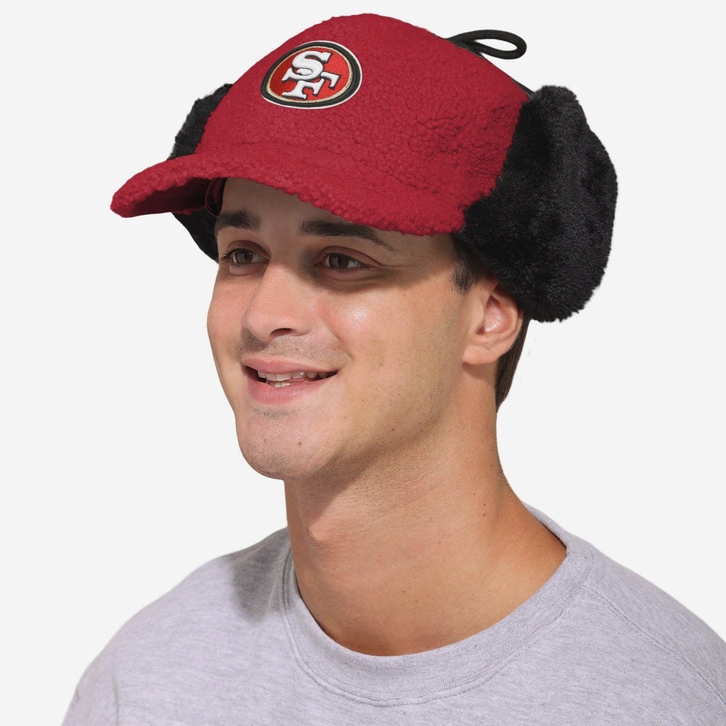 FOCO San Francisco 49ers Sherpa Trapper Cap Unisex 4