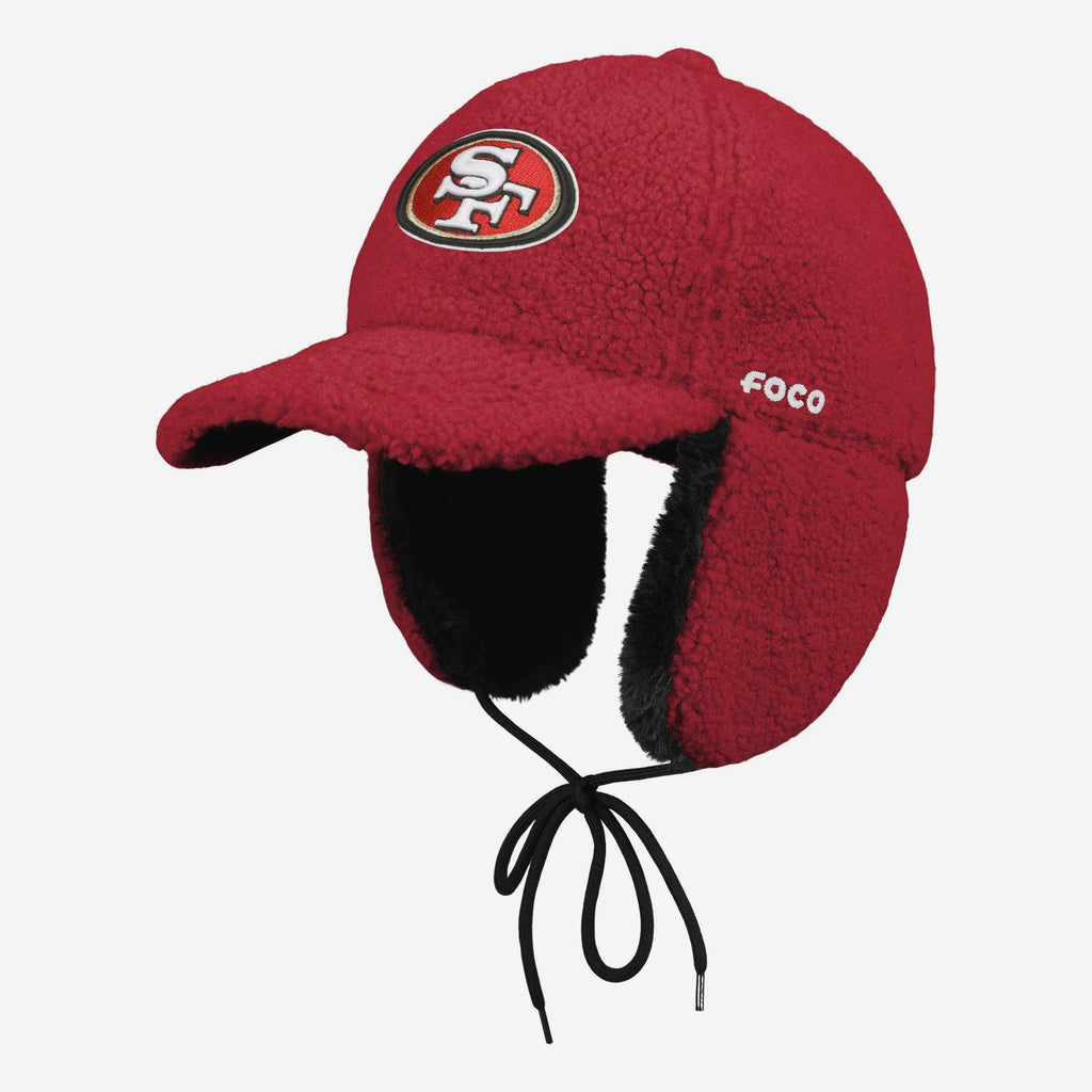 FOCO San Francisco 49ers Sherpa Trapper Cap Unisex 2