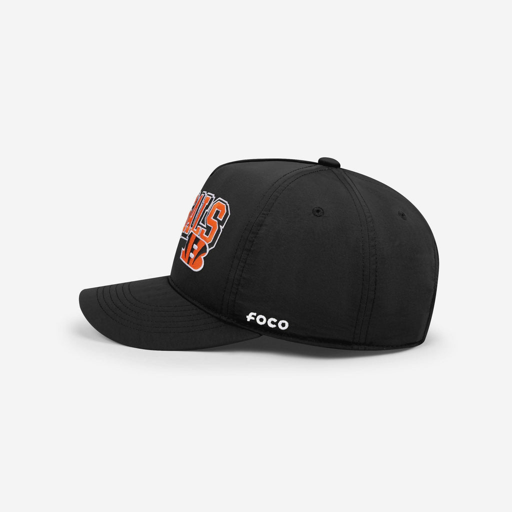 FOCO Cincinnati Bengals Wavy Wordmark Poly Marquee Cap Unisex 3