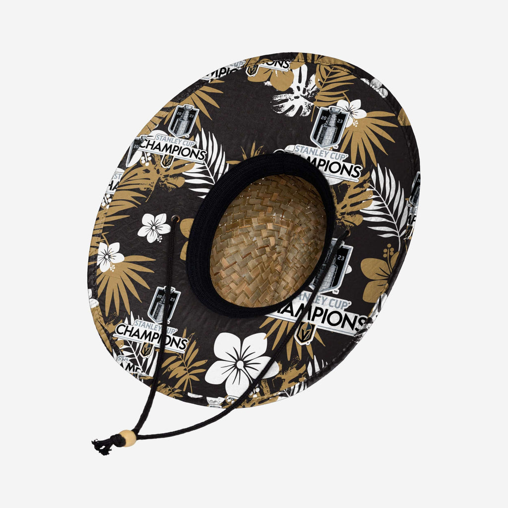 Vegas Golden Knights 2023 Stanley Cup Champions Straw Hat FOCO vegas-golden-knights-2023-stanley-cup-champions-straw-hat-foco