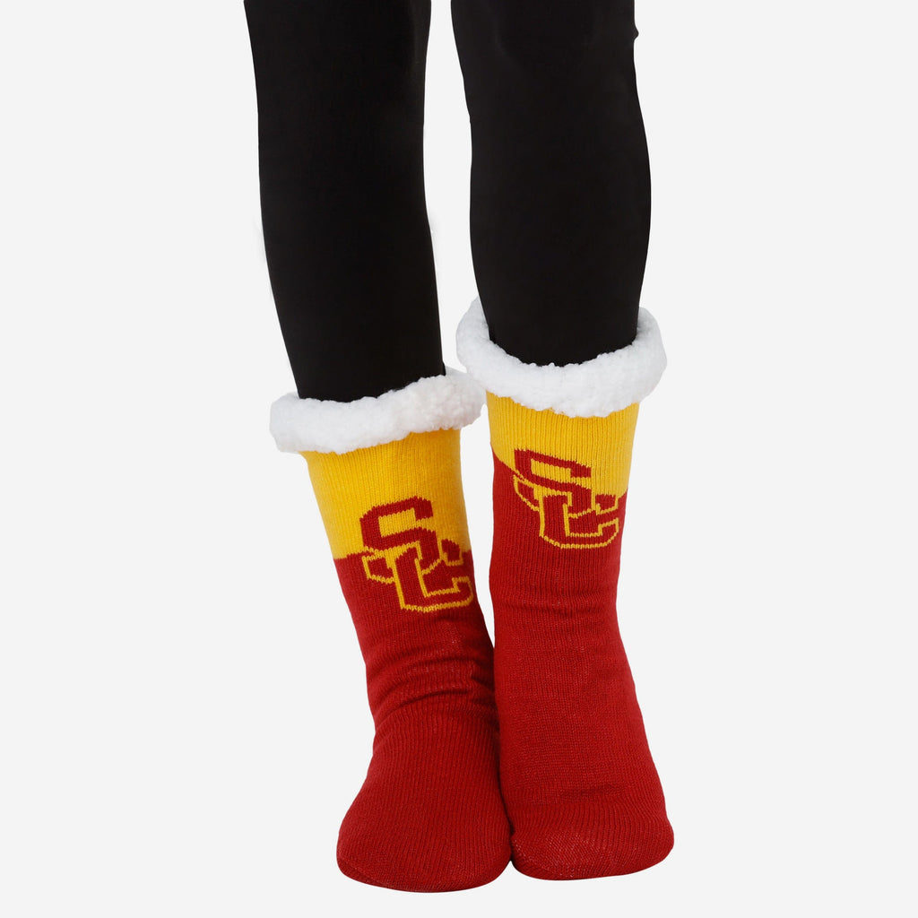 FOCO USC Trojans Slipper Socks Multicolor 3