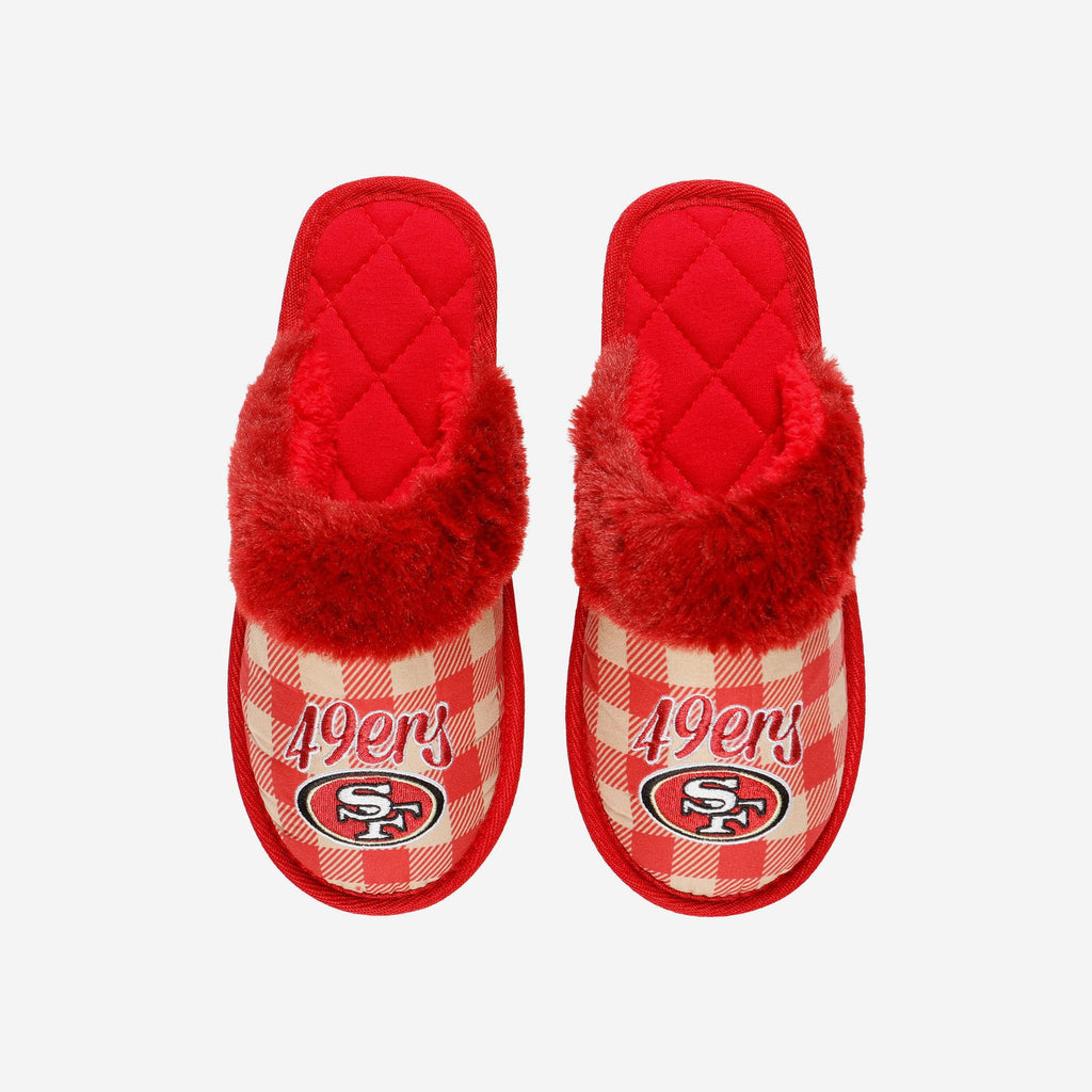 FOCO San Francisco 49ers Slipper Plaid L 3