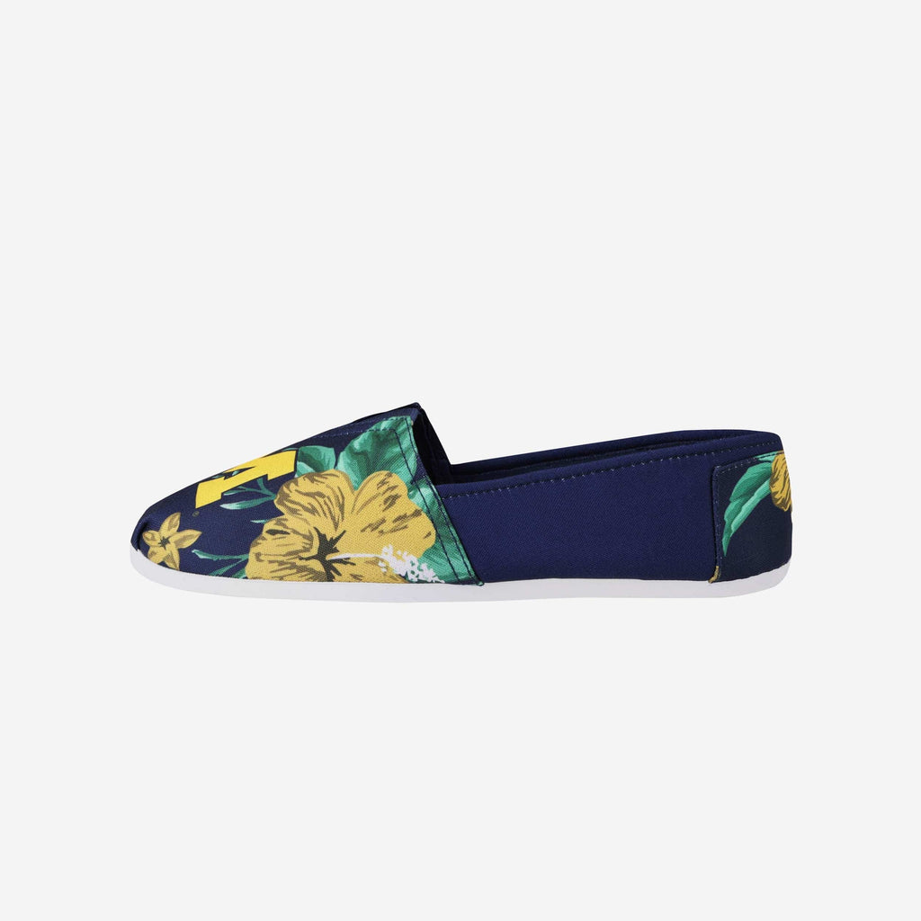 FOCO Michigan Wolverines Floral Canvas Shoe Women Large 2