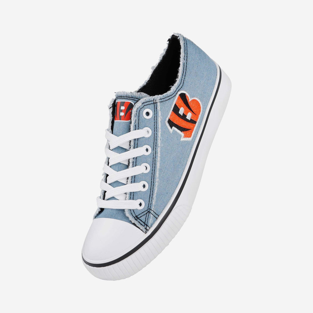 FOCO Cincinnati Bengals Low Top Canvas Shoe Denim Size L 3