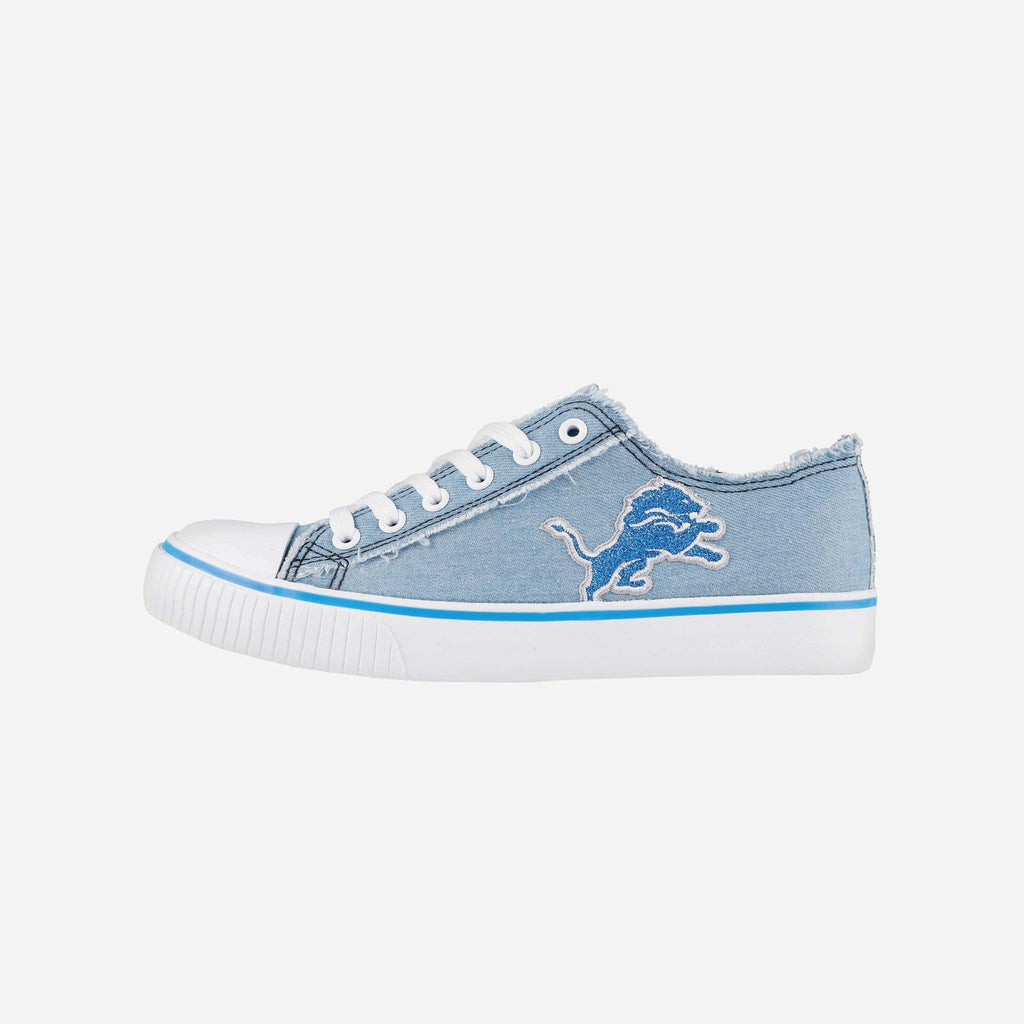 FOCO Detroit Lions Low Top Canvas Shoe Denim XL 2