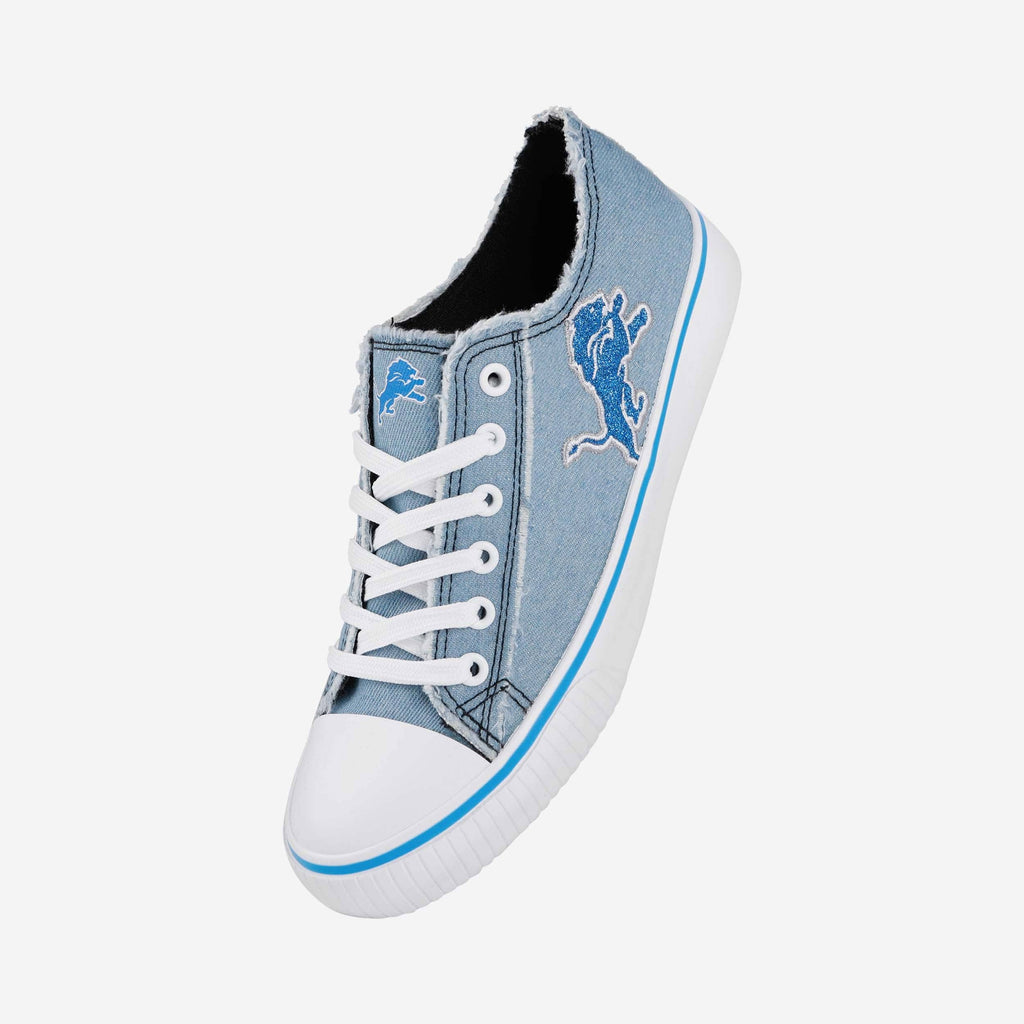 FOCO Detroit Lions Low Top Canvas Shoe Denim XL 3