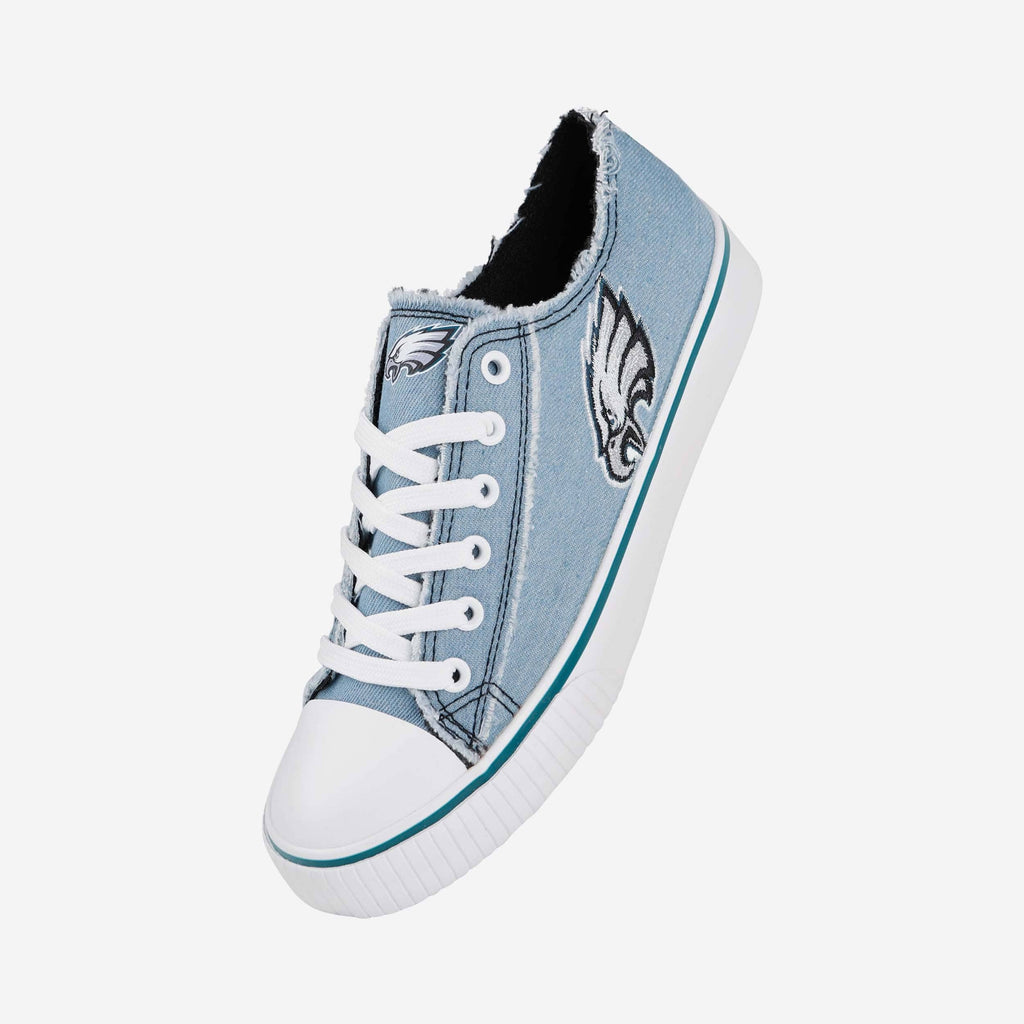 FOCO Philadelphia Eagles Low Top Canvas Shoe Denim 2XL 3