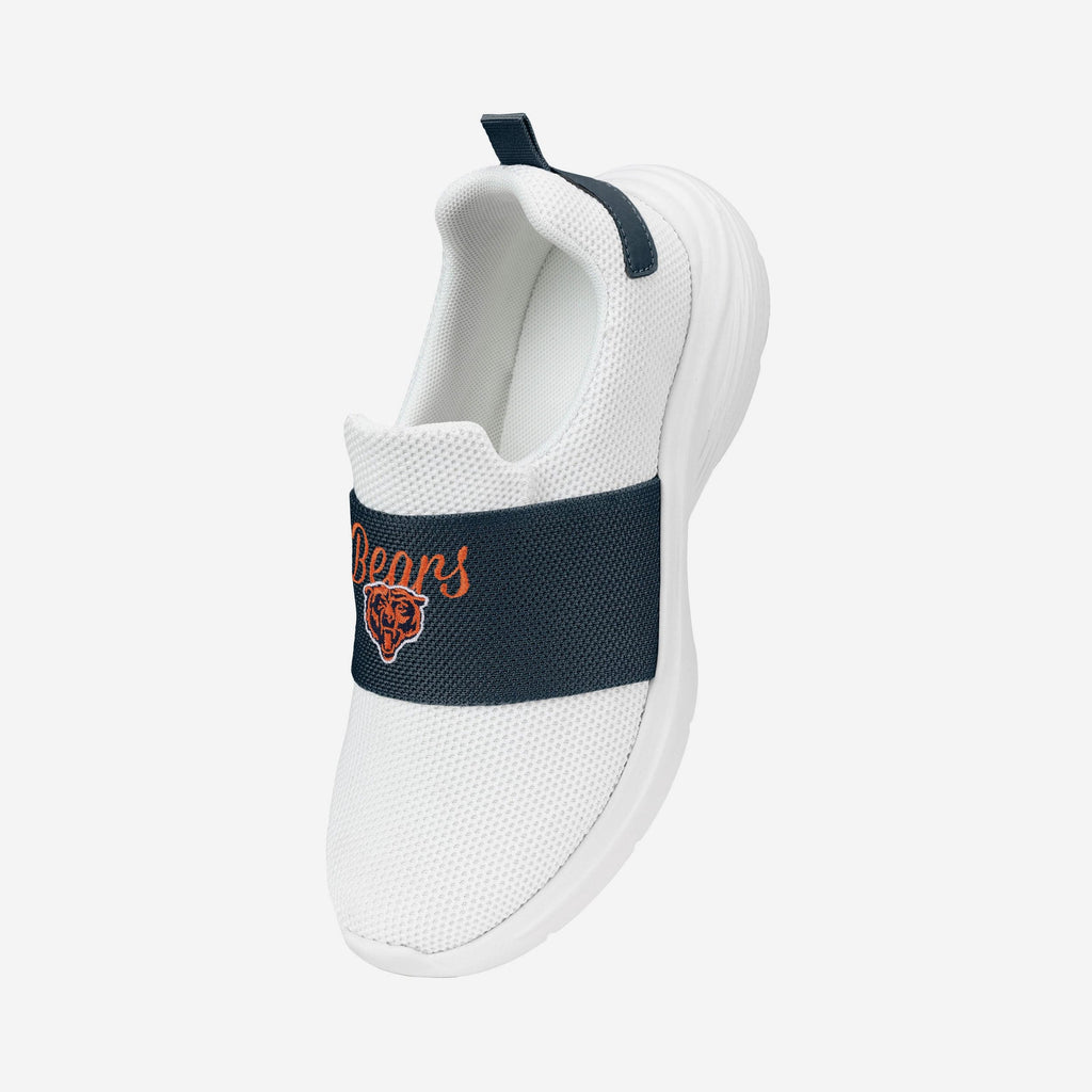 FOCO Chicago Bears Script Wordmark Slip On Sneakers White 6 3