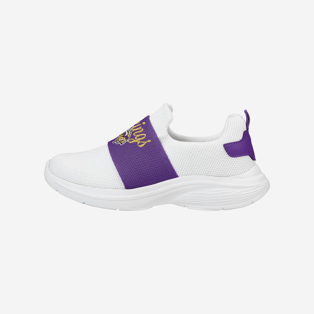 FOCO Minnesota Vikings Script Wordmark Slip On Sneakers White 7 2