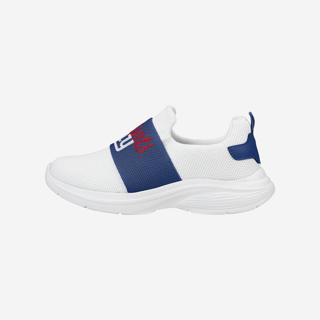 FOCO New York Giants Script Wordmark White Slip On Sneakers 6 2