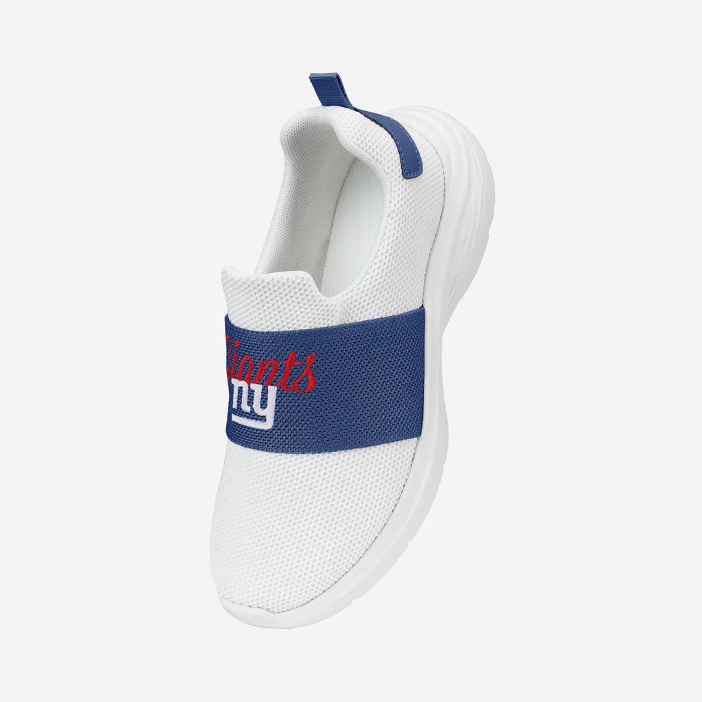 FOCO New York Giants Script Wordmark White Slip On Sneakers 6 3